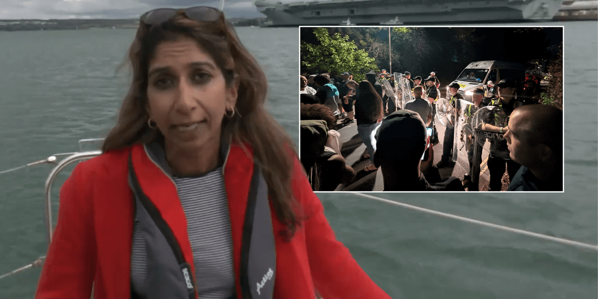 Suella Braverman declares ‘solidarity’ with Portsmouth locals over migrant crisis: ‘This has to be a turning point!’
