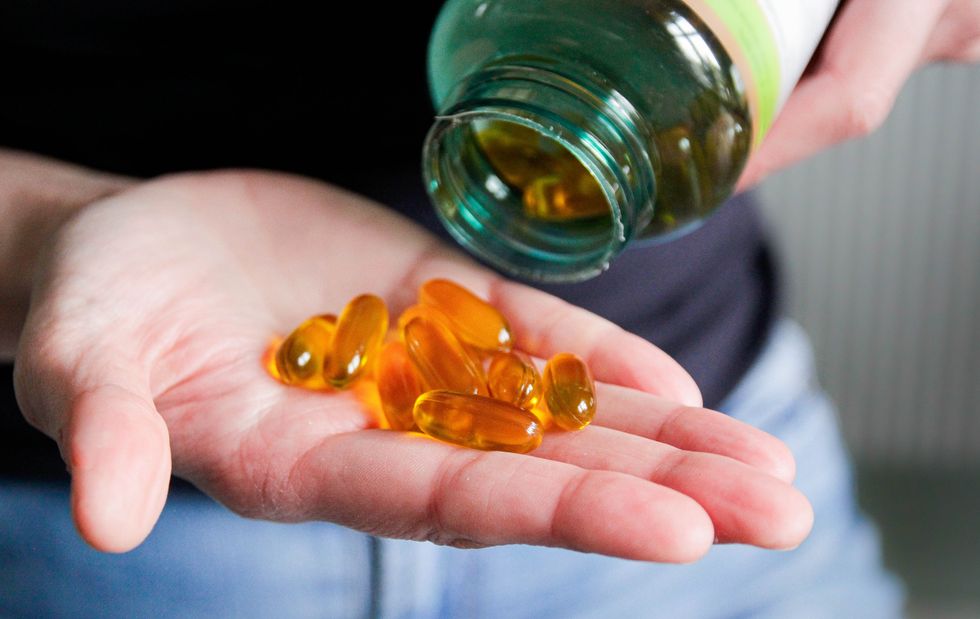 Supplements in hand