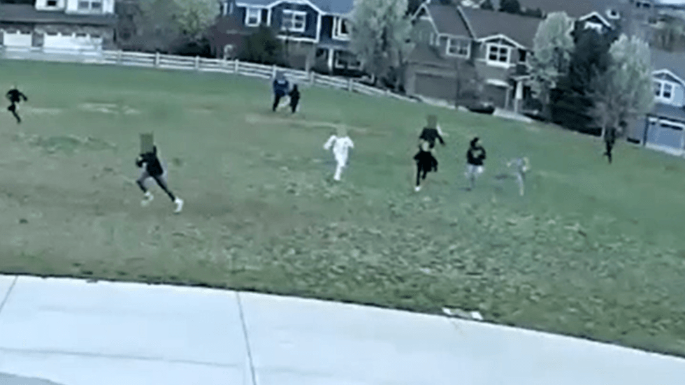 Surveillance footage showing Gulligan's attack