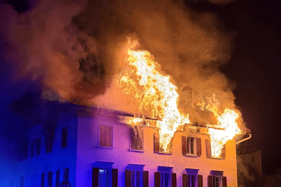 Switzerland fire
