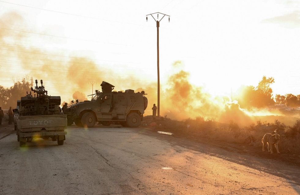 Syrian army in Raqqa