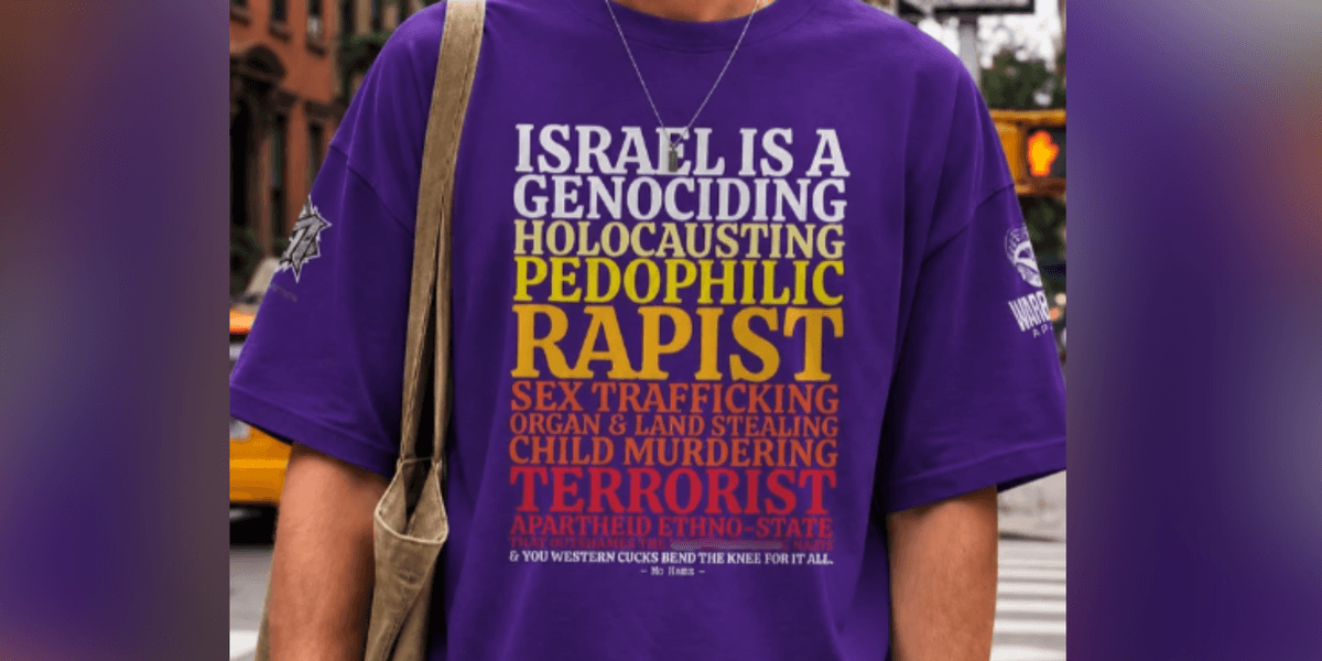 Pro-Palestine charity accused of promoting T-shirt supporting antisemitic violence likening Israel to 'holocaust paedophile state'