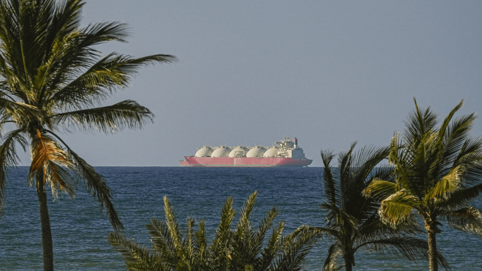 Tanker in the Strait of Hormuz