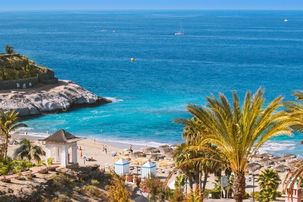 Tenerife beach and sea