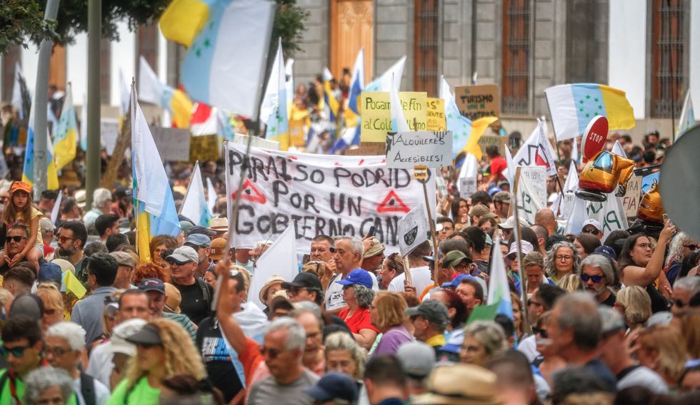 Tenerife protest