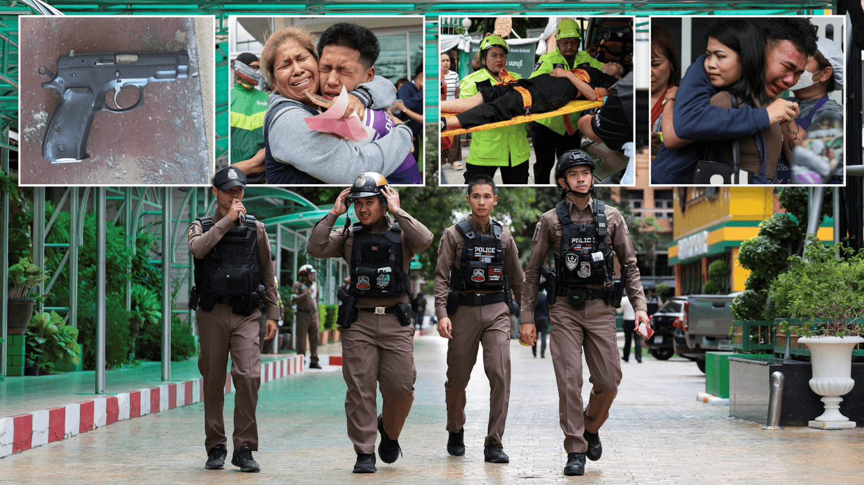 Thailand school shooting collage
