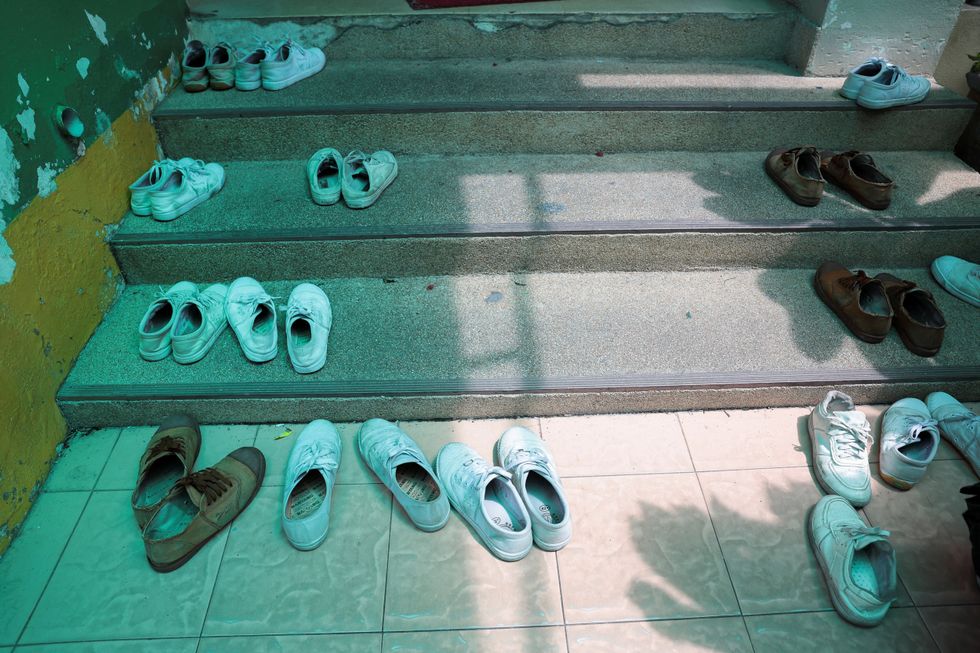 Thailand students shoes