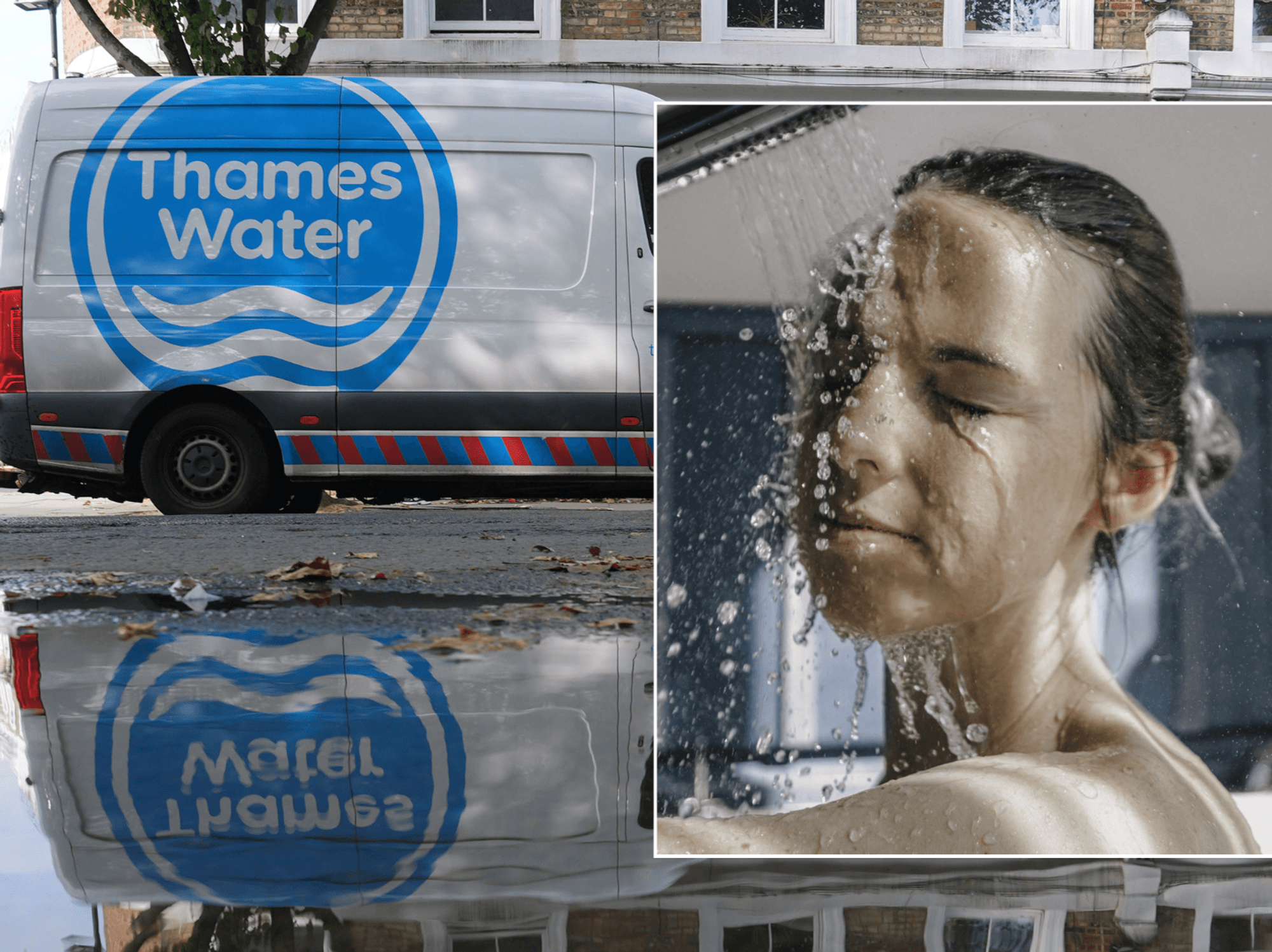 Thames Water / person showering