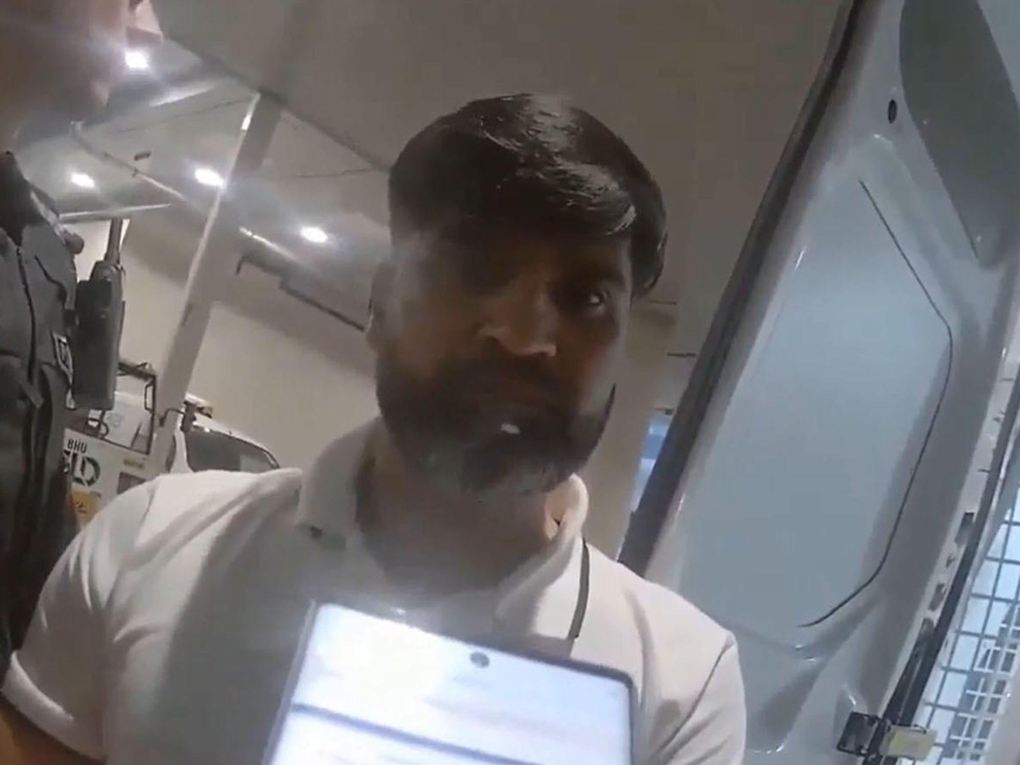 The arrest of Sara Sharif's father Urfan Sharif, 42, at Gatwick Airport in London