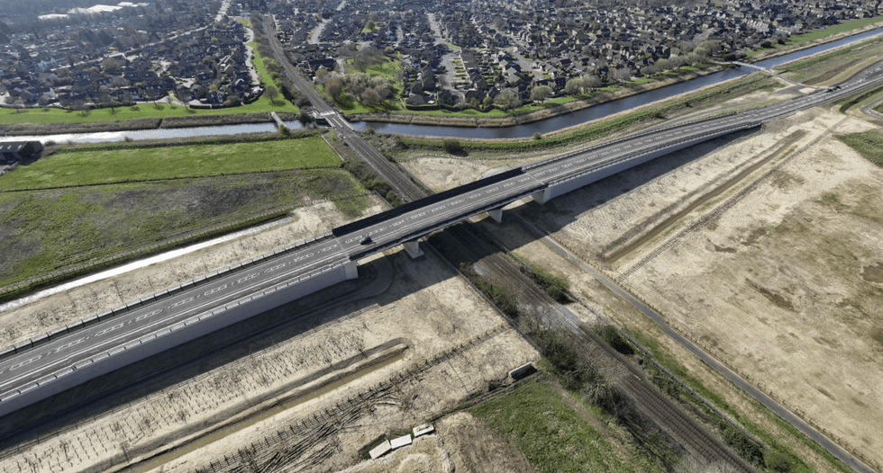 The bridge to the dead-end was completed