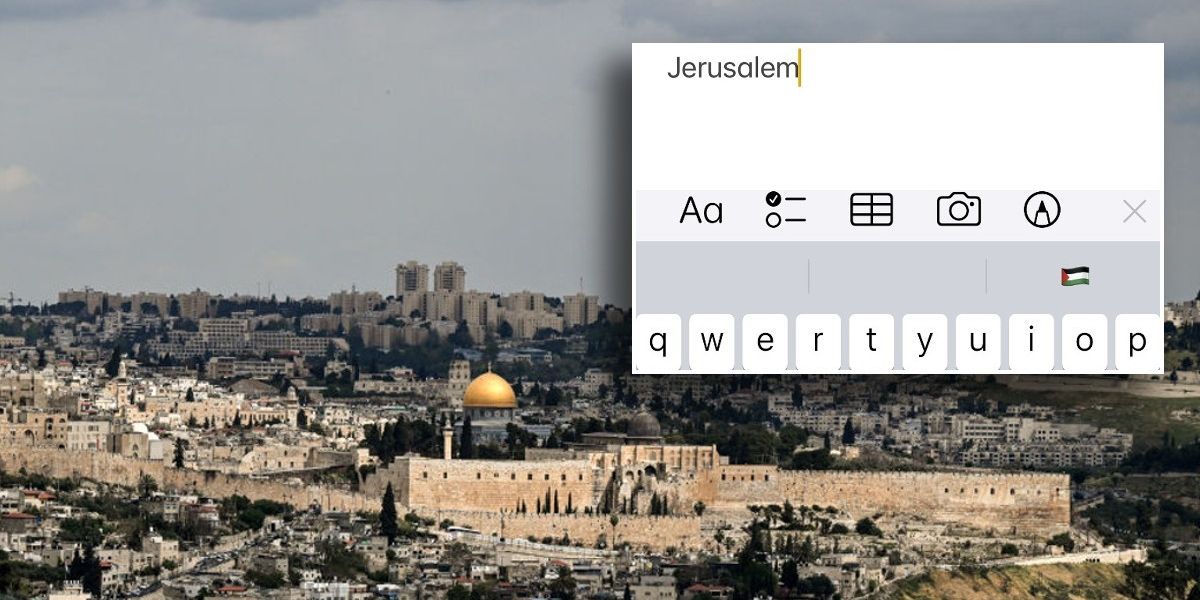 Fury after iPhone software update displays PALESTINE flag instead of Israeli as Apple blasted for 'antisemitism'