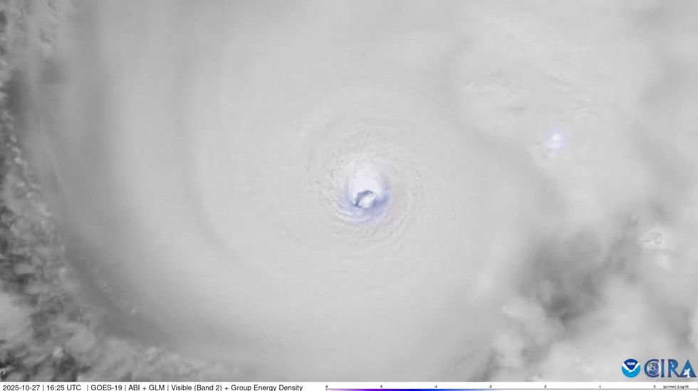 The eye of Hurricane Melissa