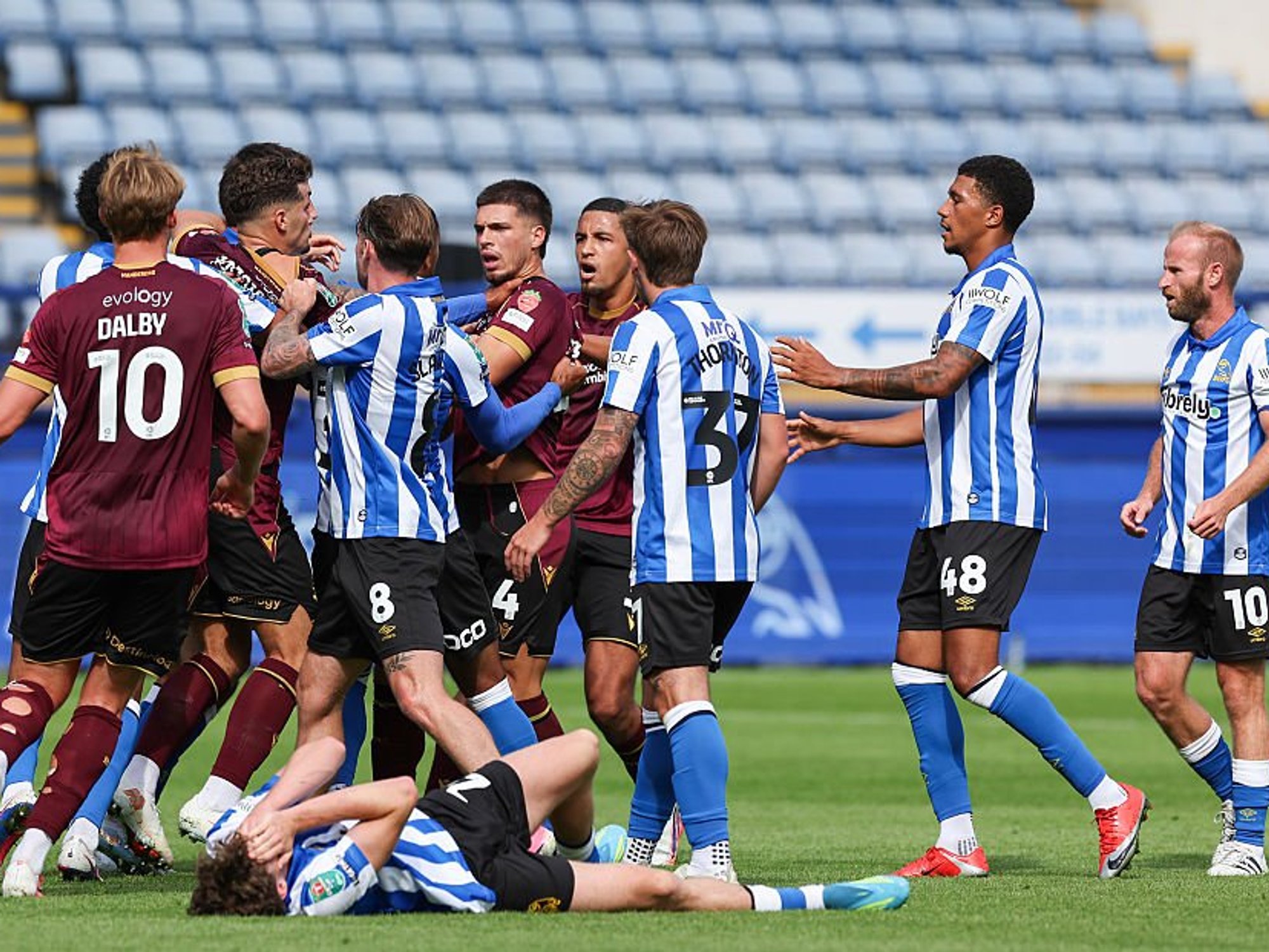 The former Chelsea academy player punched his opponent