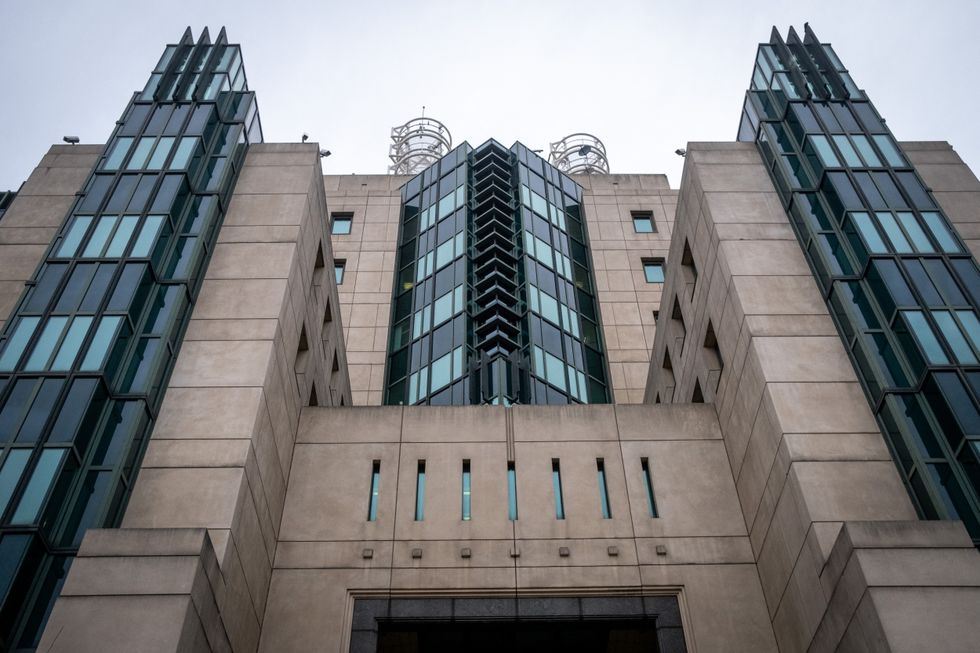 The front entrance of MI6