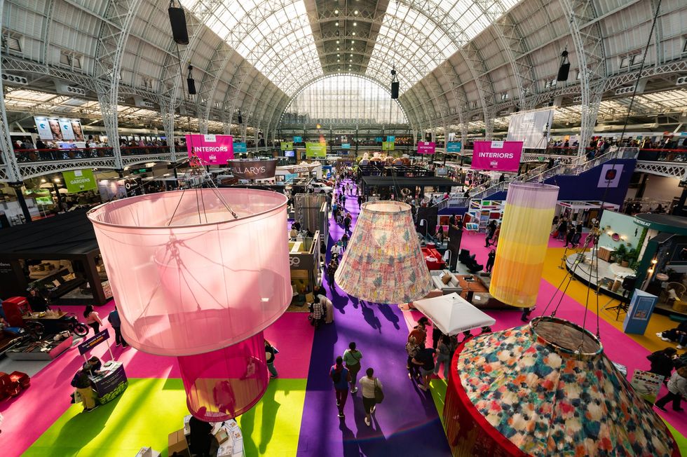 The Ideal Home Show showroom floor