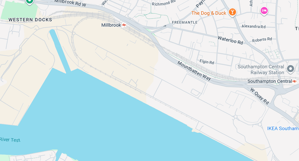 The incident took place at a vehicle storage compound in the Western Docks area of the Port of Southampton