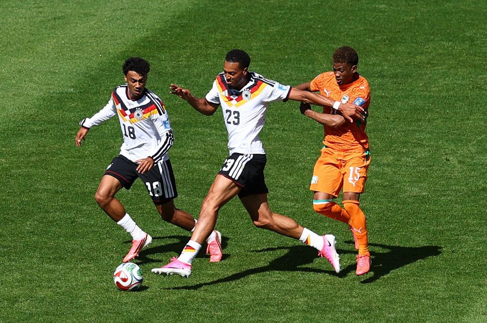 The Ivory Coast are ahead against Germany