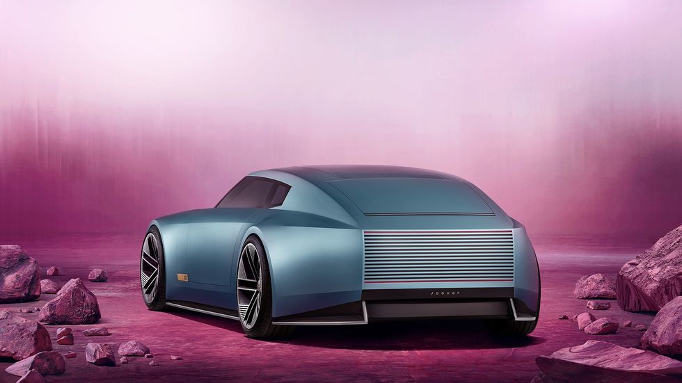 The Jaguar Type 00 electric vehicle