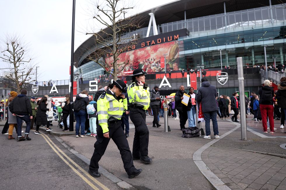 The Met Police will be on alert around the Emirates