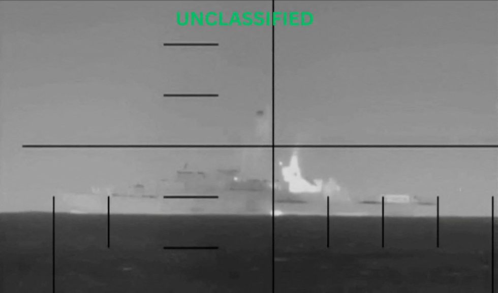 The Pentagon released the video this afternoon