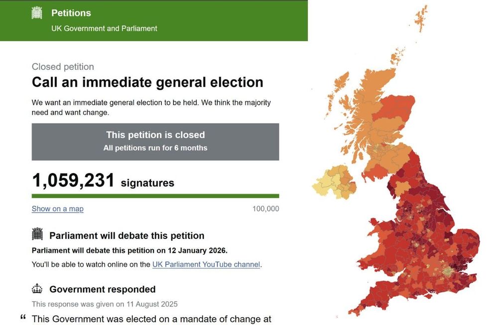 The petition will return to Westminster Hall on Monday