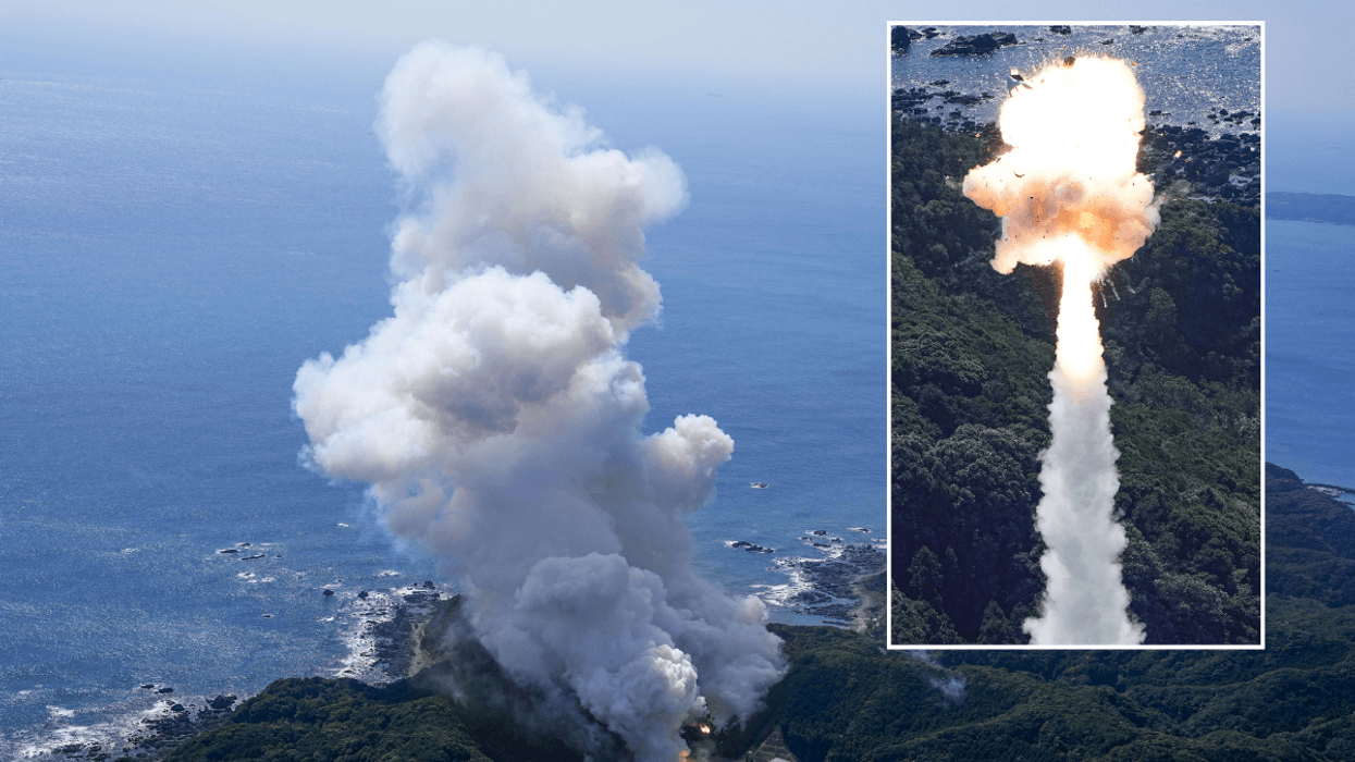 The rocket exploded just seconds after launch
