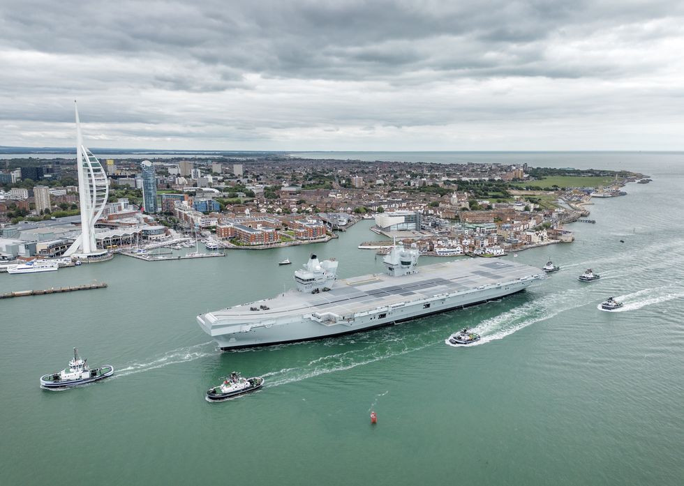 The Royal Navy could send an aircraft carrier to the Middle East