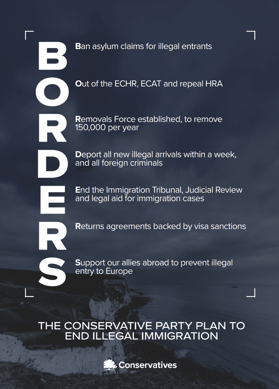 The Tory Party set out its seven-part plan last night