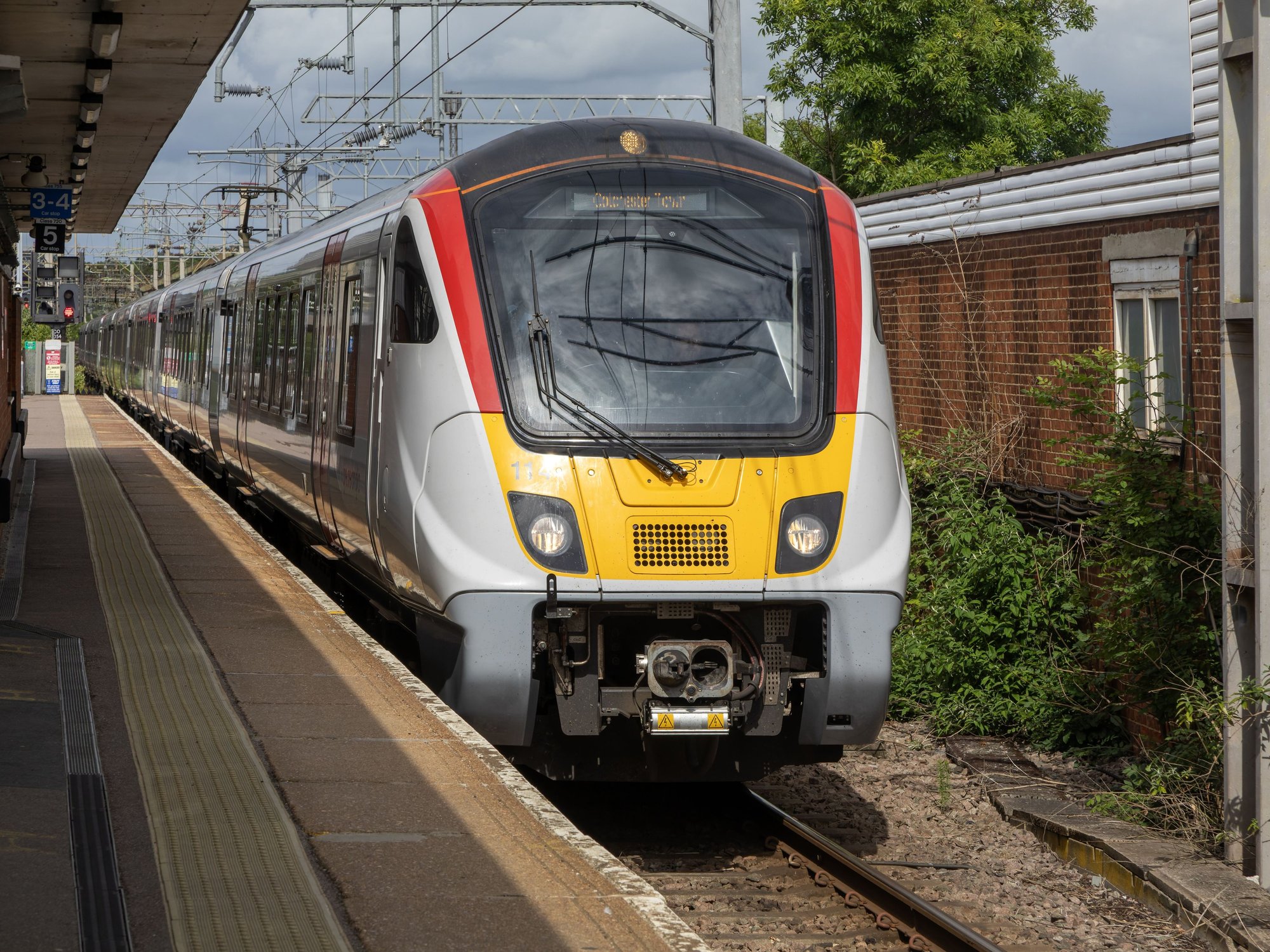 The train derailed in Wickford, Essex