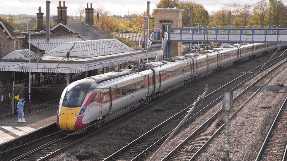 The train in Huntingdon