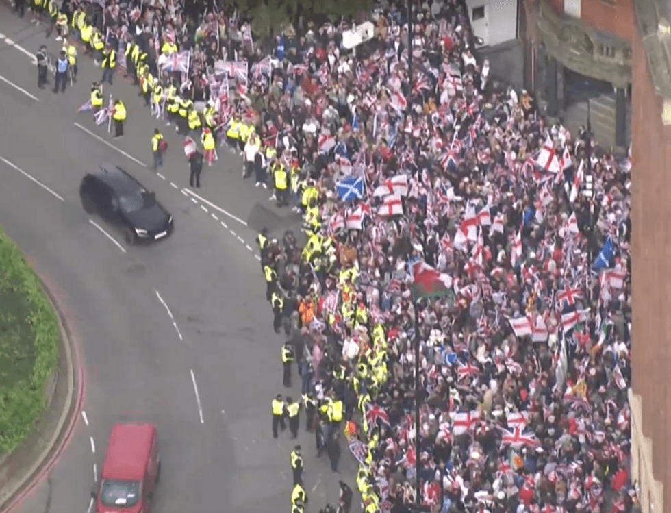 Thousands have descended on the streets of London as part of the 'Unite the Kingdom' march
