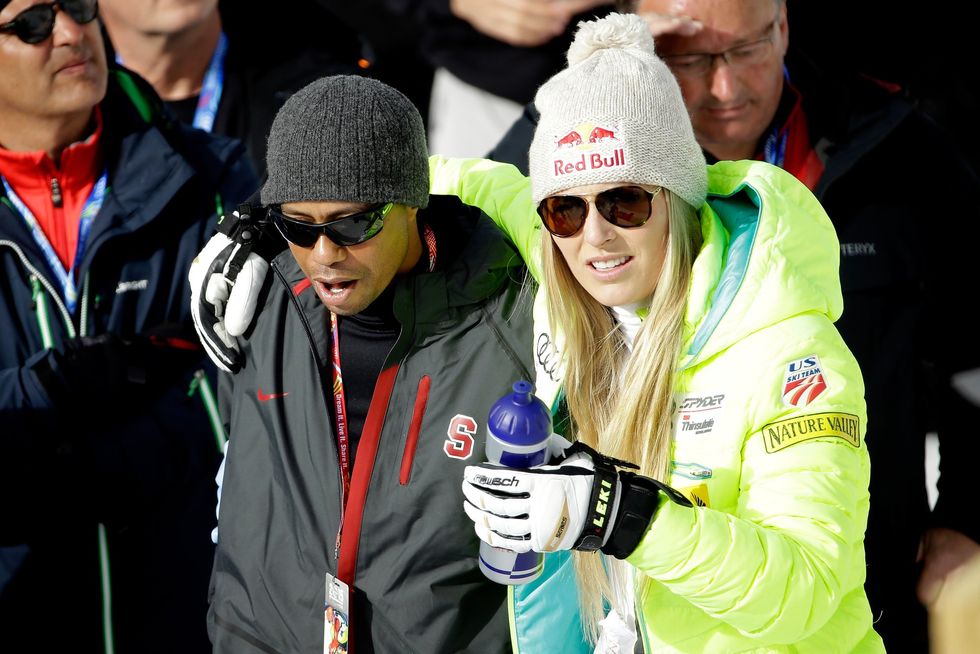 Tiger Woods and Lindsey Vonn
