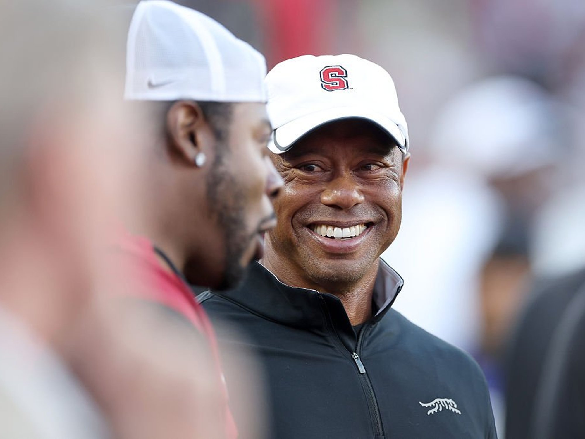 Tiger Woods made his first public appearance since his driving ban