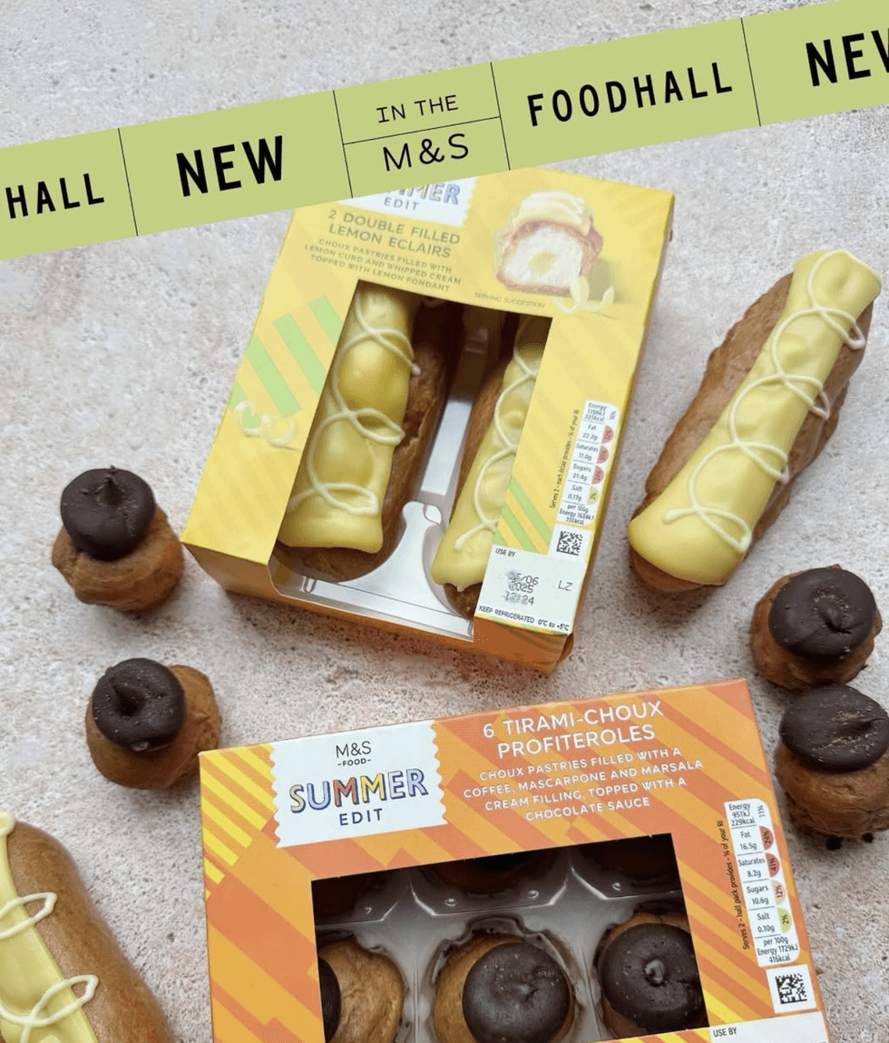 Tirami-choux Profiteroles and Double Filled Lemon \u00c9clairs