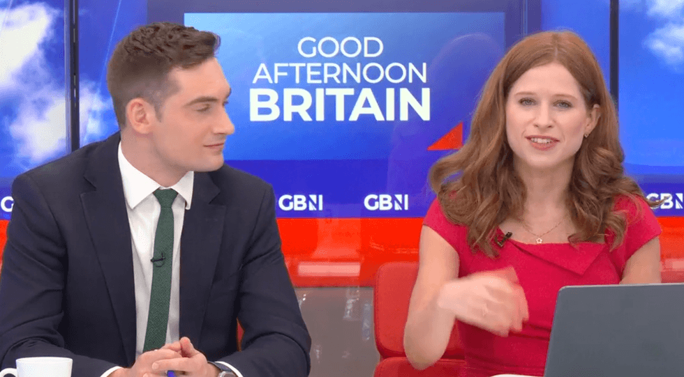 Tom Harwood and Emily Carver