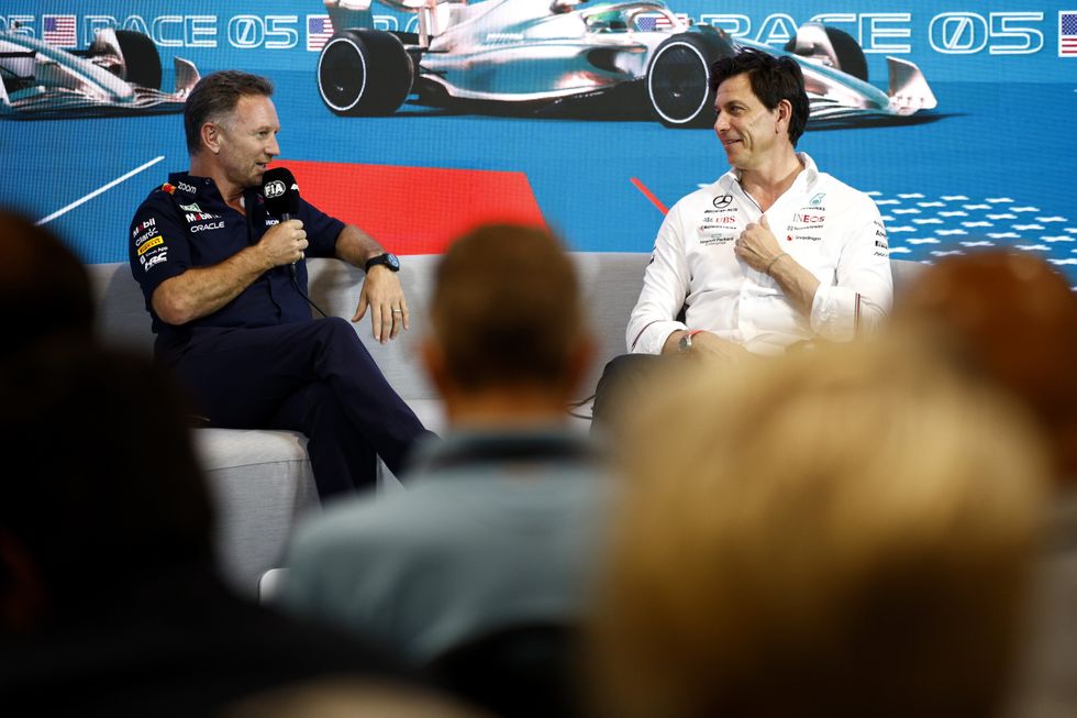 Toto Wolff Christian Horner