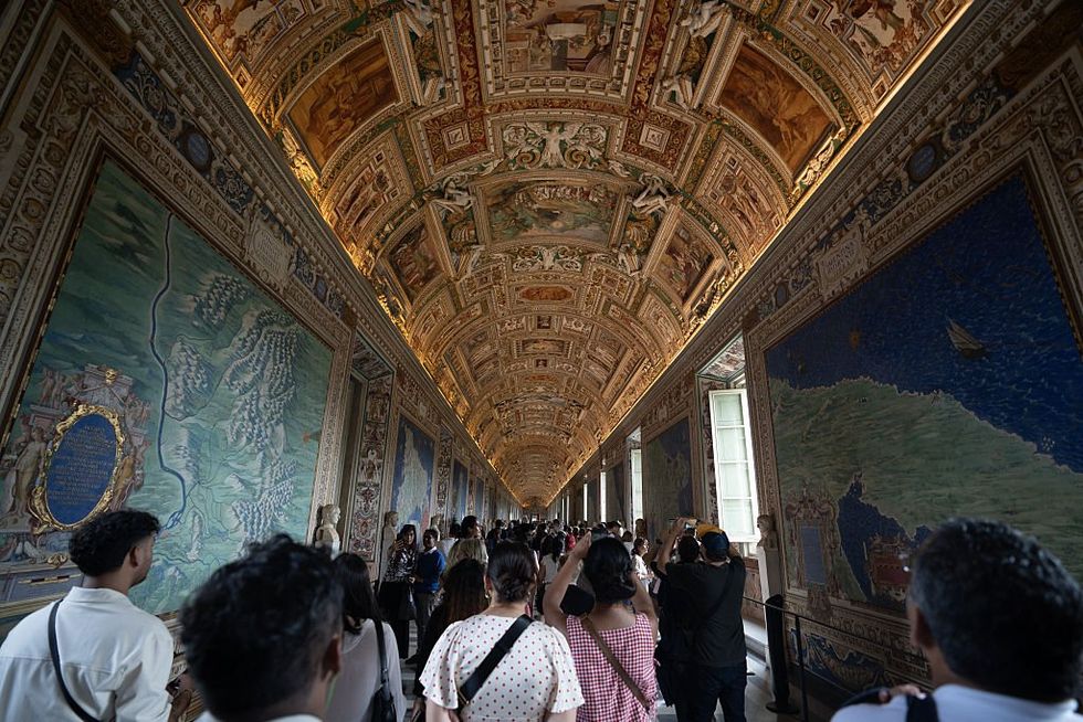 Tourists at Vatican Museums