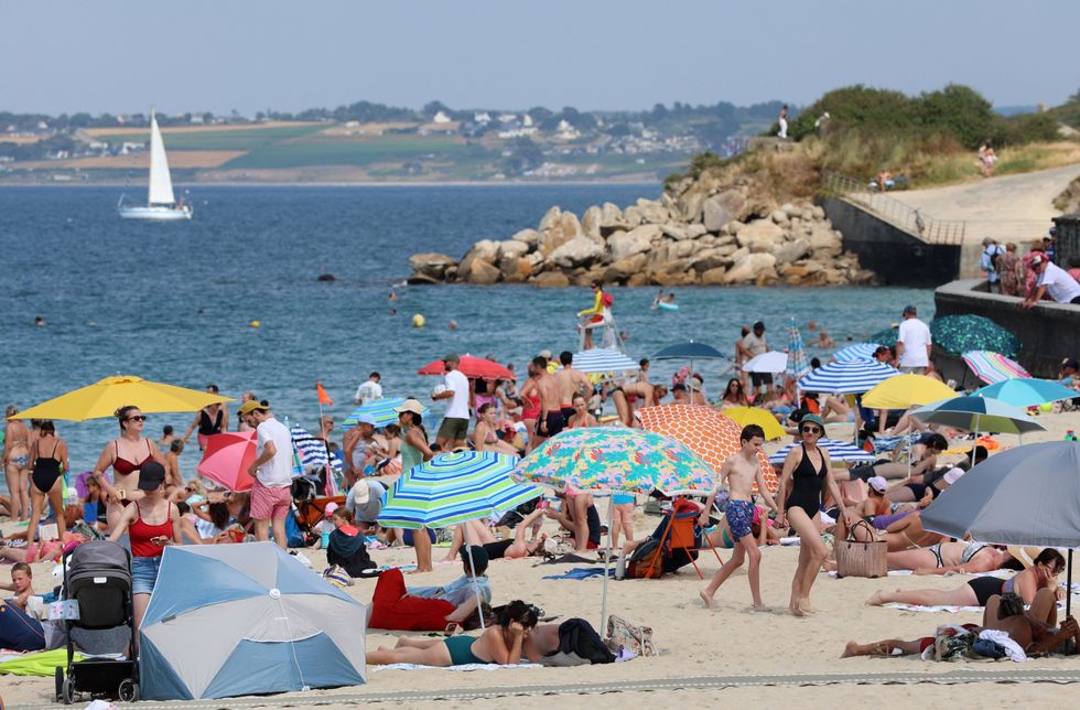 Tourists in Brittany