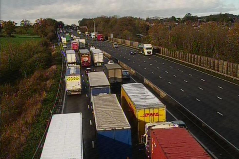Traffic on the M6