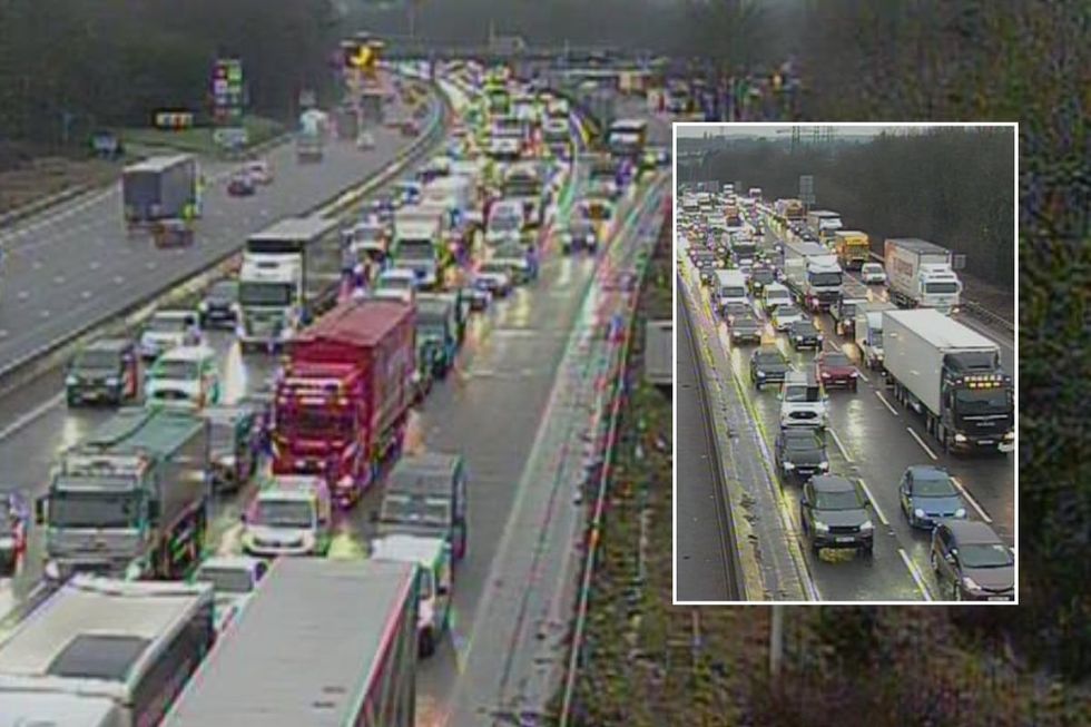 Traffic on the M69