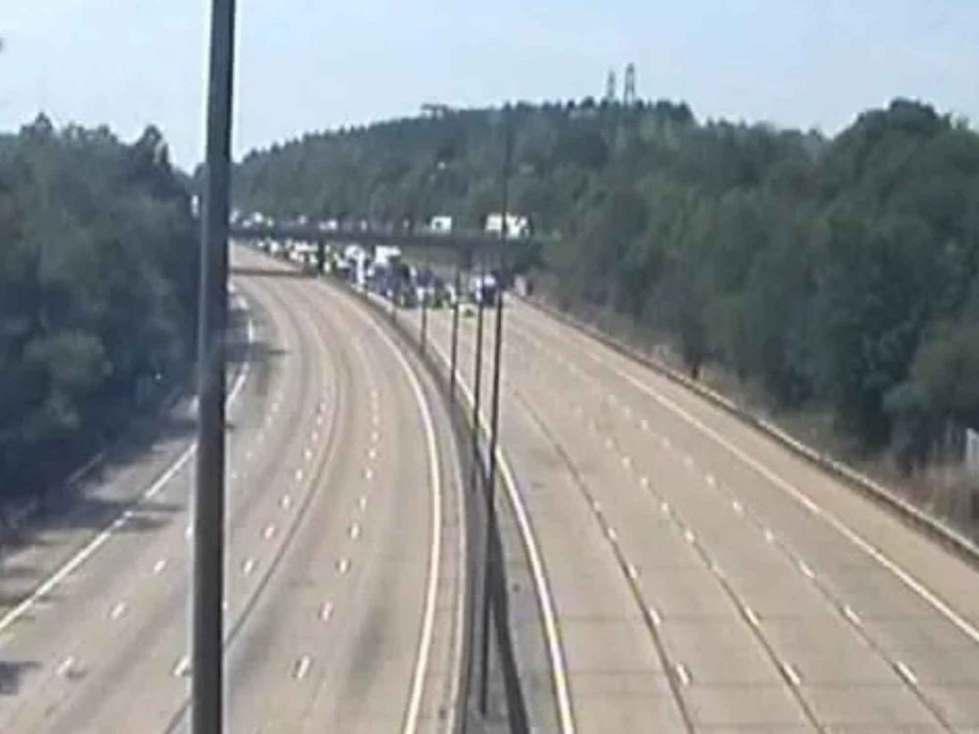 Traffic queuing on the M25