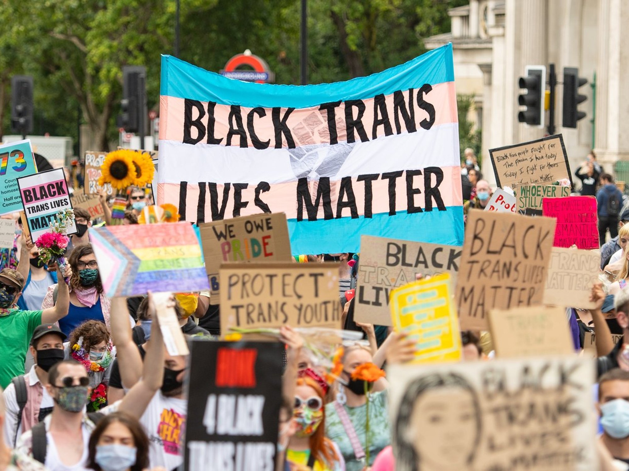 Trans protest London