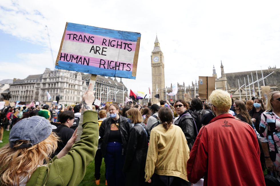 Trans protest