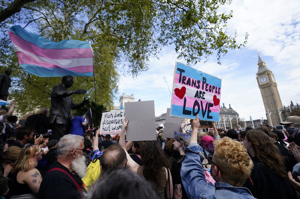 Trans protest