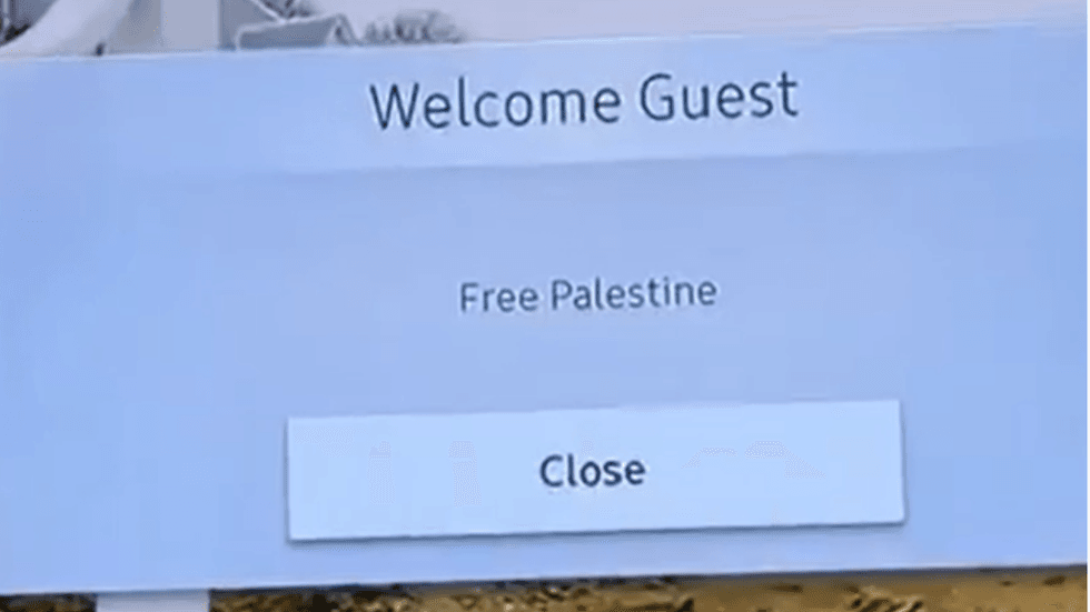 Travelodge Free Palestine