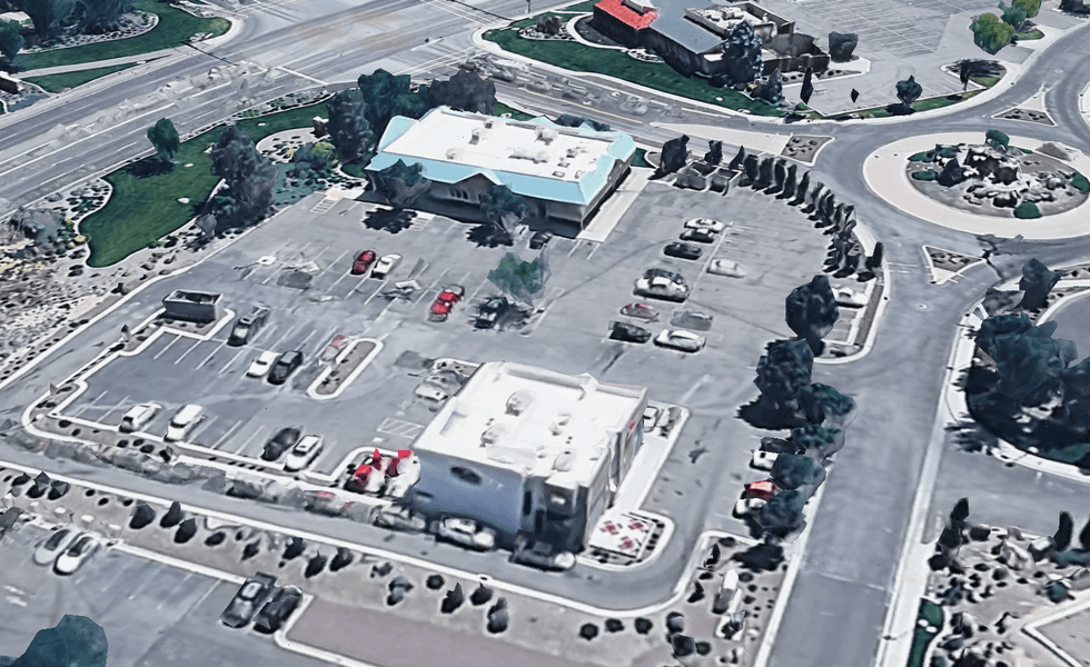 Twin Falls shooting In-N-Out Google Earth render