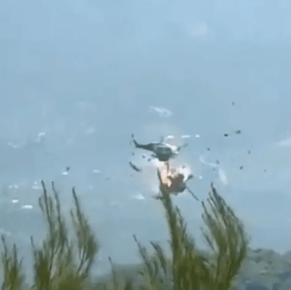 Two helicopters collide Greece