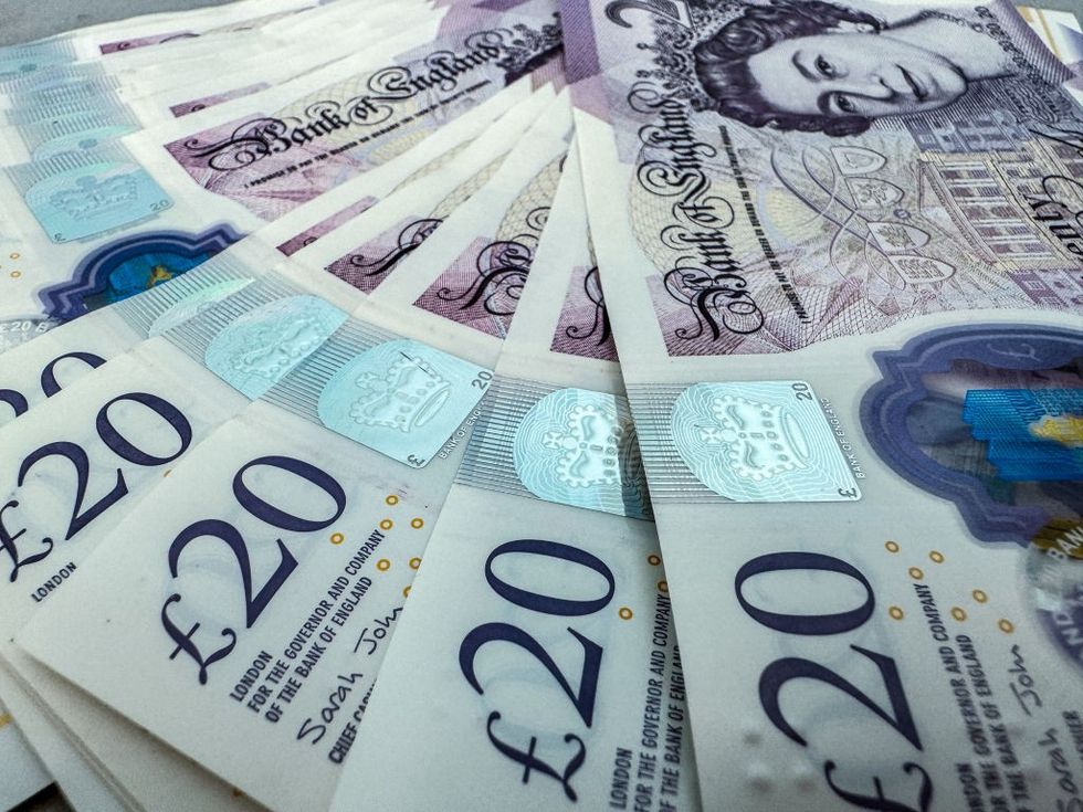 \u00a320 GBP stack