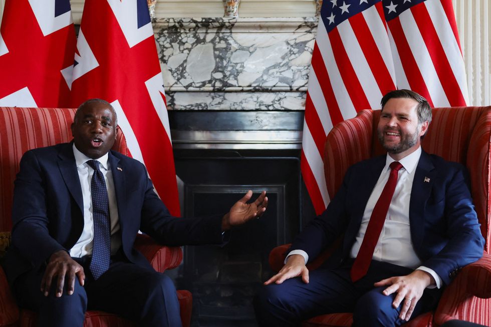 \u200b Vice President JD Vance and British Foreign Secretary David Lammy