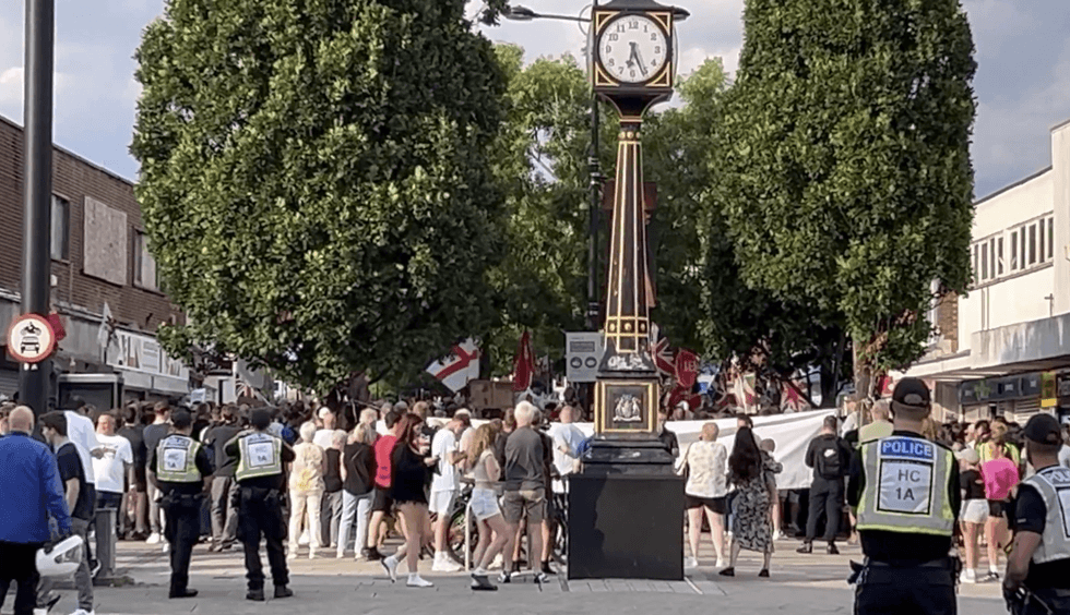 \u200bA protest at Waterlooville